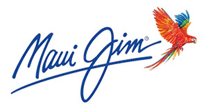 The image displays a logo with the text  Maui Gems  in stylized lettering, accompanied by a colorful bird graphic above the text.